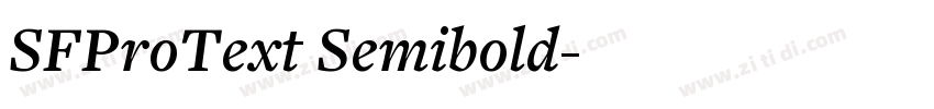 SFProText Semibold字体转换